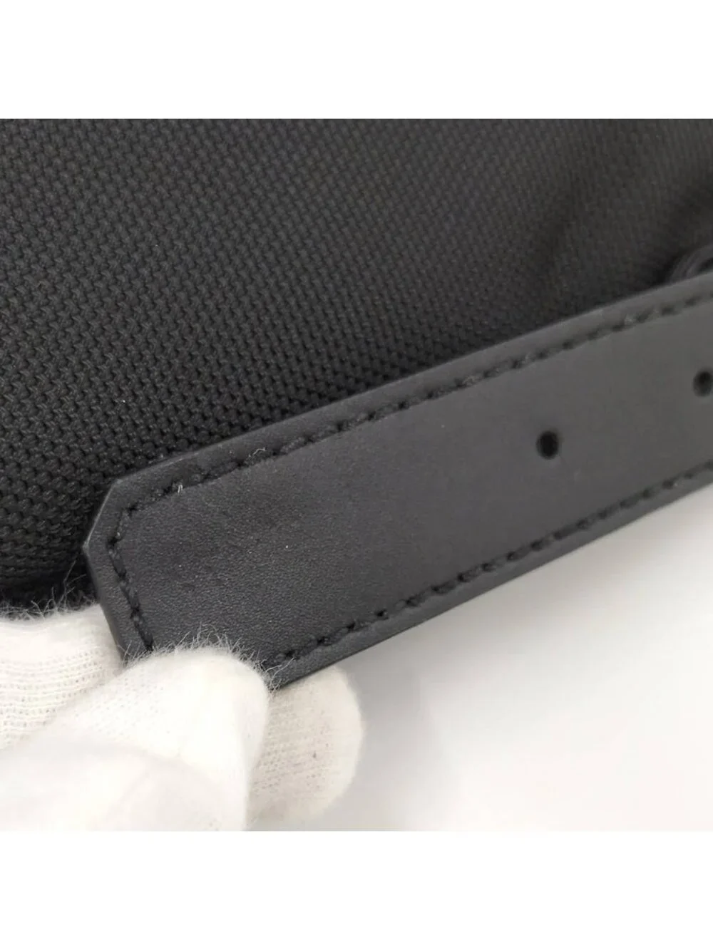 Gucci Messenger Bag Sherry Nylon Canvas Black